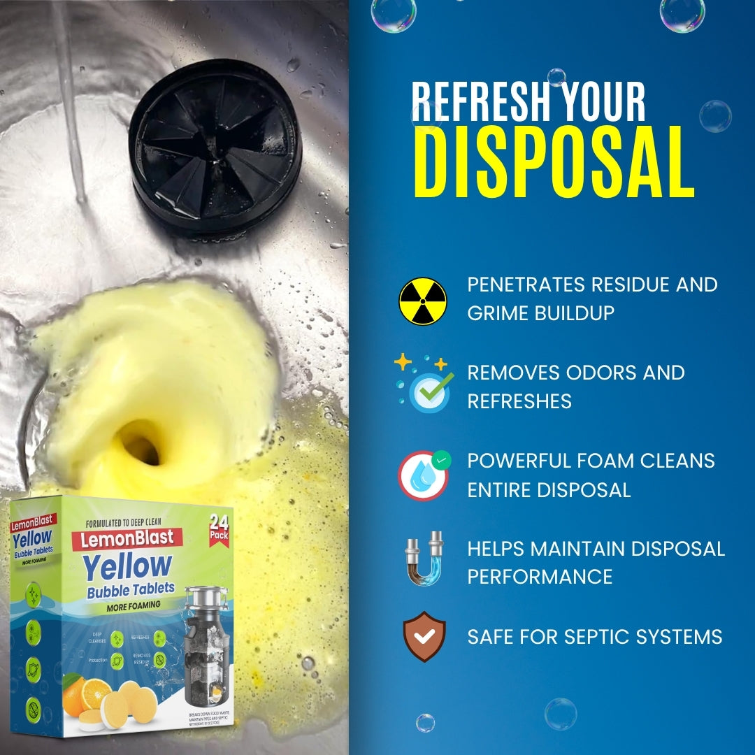 YellowBlast Bubble Tablets – Odor Eliminator + Blockage Remover