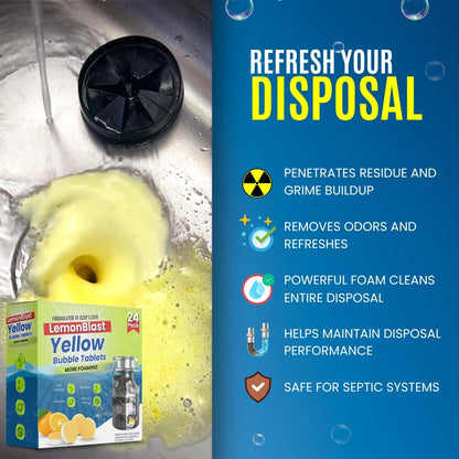 YellowBlast Bubble Tablets – Odor Eliminator + Blockage Remover
