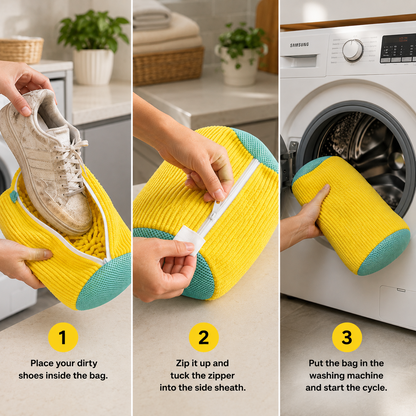 ShoeShield Pro Shoe Washing Bag — Protects Sneakers & Washing Machine