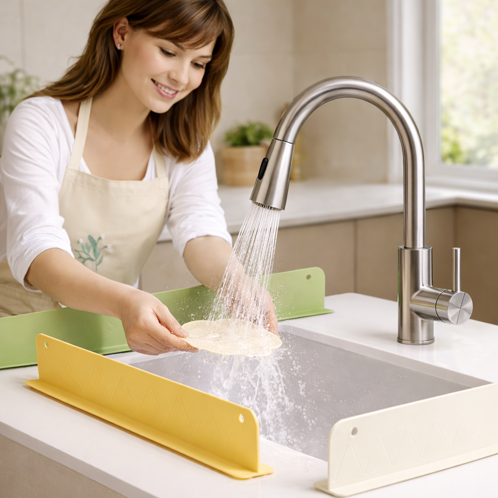 Premium Sink Splash Guard for Kitchen Sink (Pack of 2)